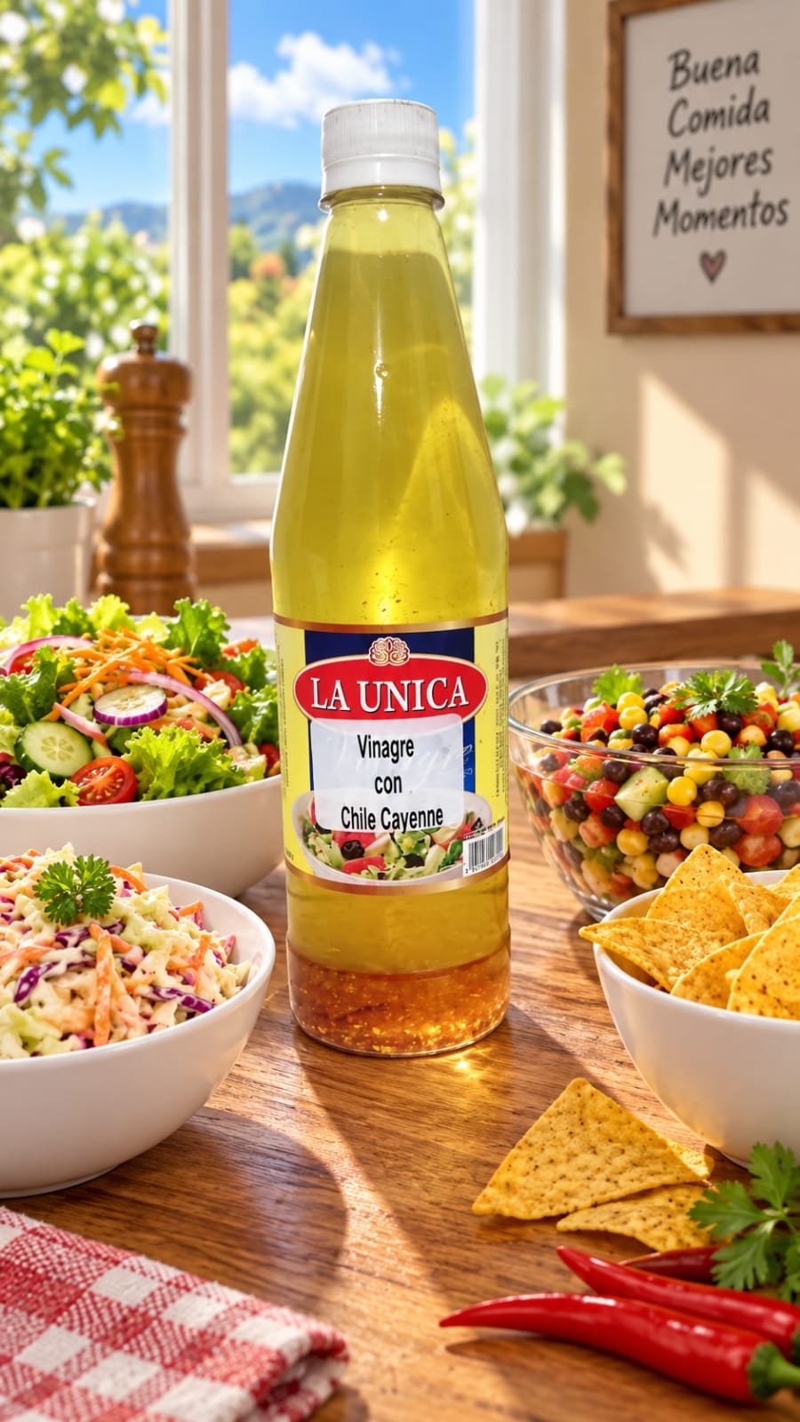 Vinagre Picante  Chile Cayenne La Única 700ml